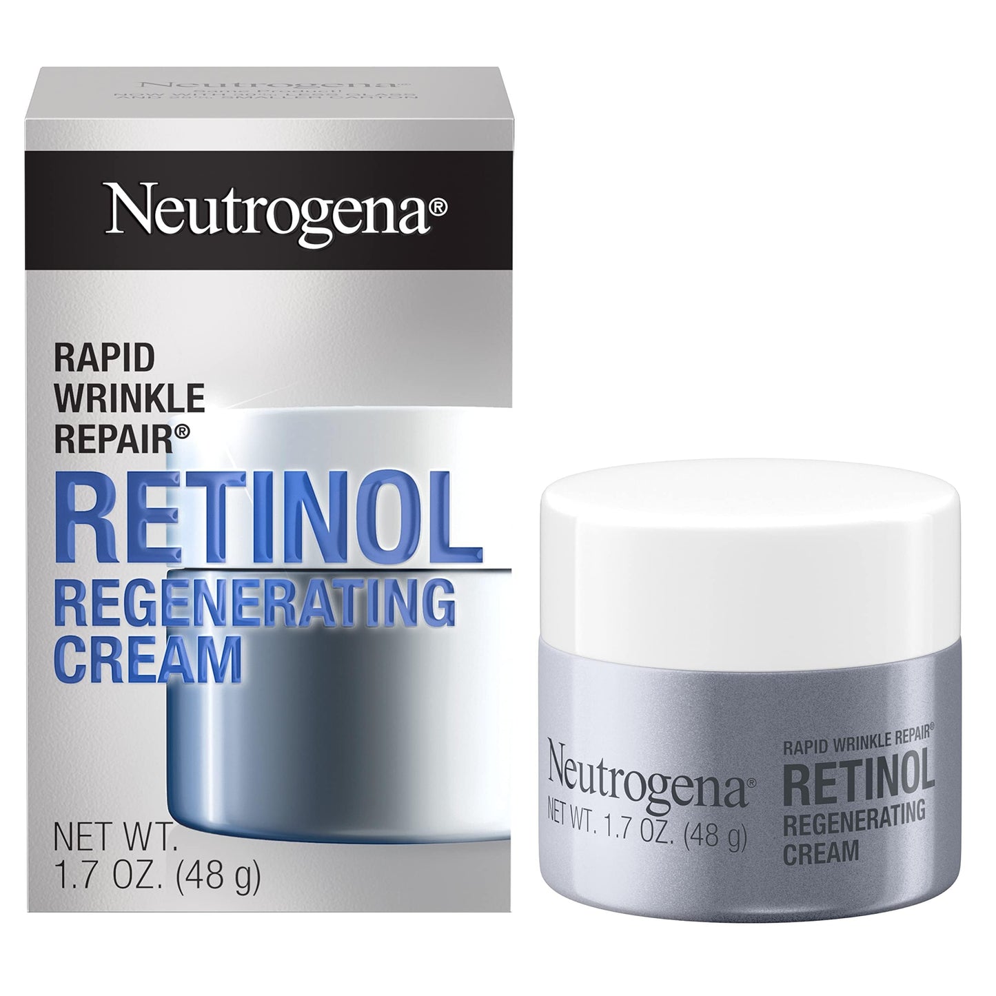 HotNeutrogena Rapid Wrinkle Repair Retinol Face Moisturizer, Daily Anti-Aging Face Cream with Retinol & Hyaluronic Acid to Fight Fine Lines, Wrinkles, & Dark Spots, 1.7 oz