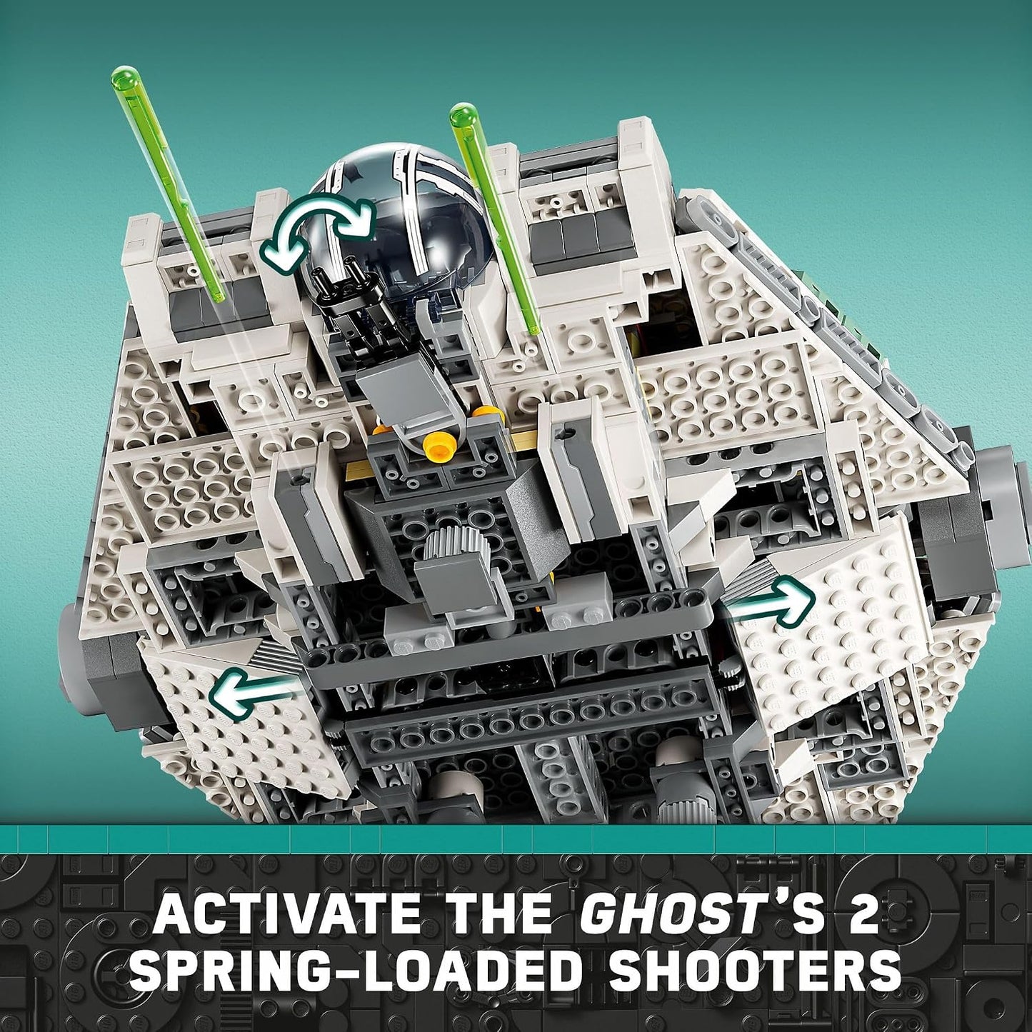 Hot LEGO Star Wars Ahsoka Ghost and Phantom II Spaceship Toy - Star Wars Building Toys Set for Kids, Boys & Girls, Ages 10+ - Gifts for Birthdays - 5 Minifigures - 75357