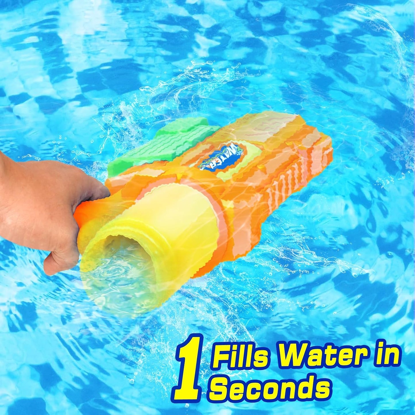 Hot Super Water Gun for Kids Adults: 2 Pack Super Water Gun Soaker 1200cc Squirt Blasters with Impressive Range - Ideal Toys for Boys Girls Summer Outdoor Swimming Pool Water Toys Fun