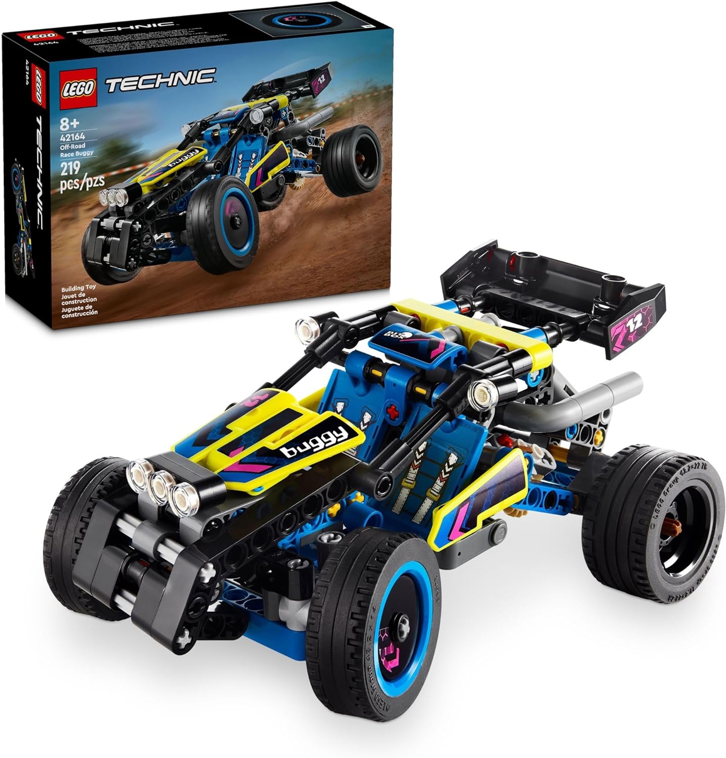 HotLEGO Technic Off-Road Race Buggy Toy Car - Building Set for Boys & Girls, Ages 8+ - Race Car W/Detailed Features - Gift for Birthdays - 42164