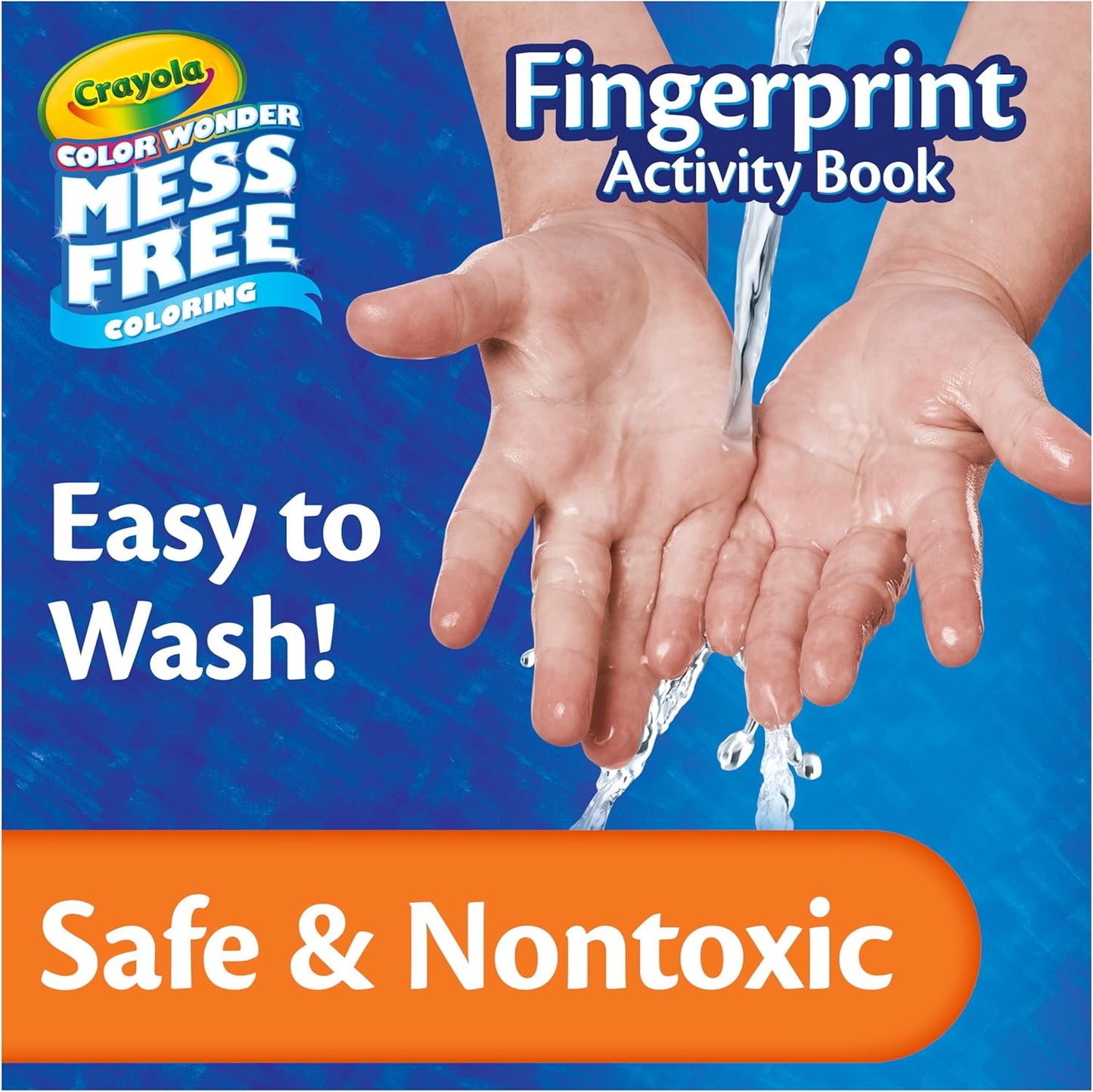 HotCrayola Color Wonder Mess Free Fingerprint Activity Book, Finger Painting Alternative, Arts & Crafts Gift for Kids Ages 3+