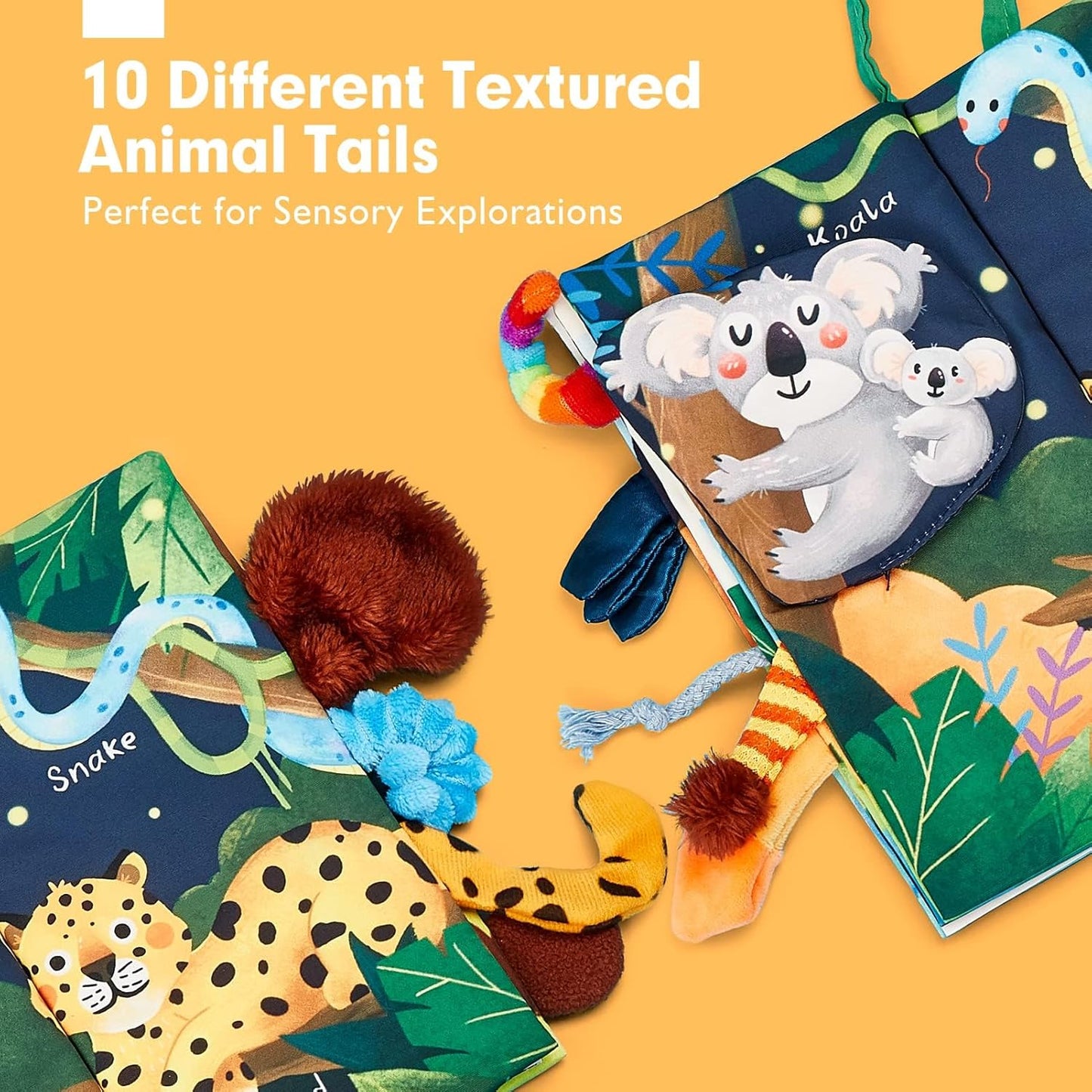 Hothahaland Baby Books 0-6 Months,Infant Tummy Time Toy Sensory Toys | 6 to 12 Months Touch Feel Book Travel Toy Gifts for Boy Girl 0-3 Month Baby Shower Birthday Easter Basket Stuffers 1PCS