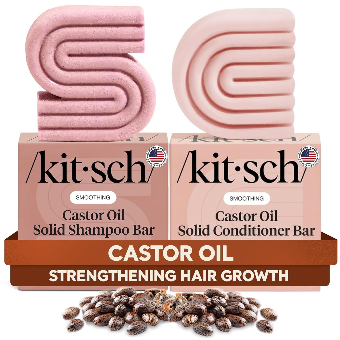 HotKitsch Rosemary & Biotin Shampoo and Conditioner Set for Hair Growth | Strengthening, Thickening Hair Care – Volumizing Shampoo and Conditioner Bar – Paraben, Sulfate & Silicone Free – 2 pack