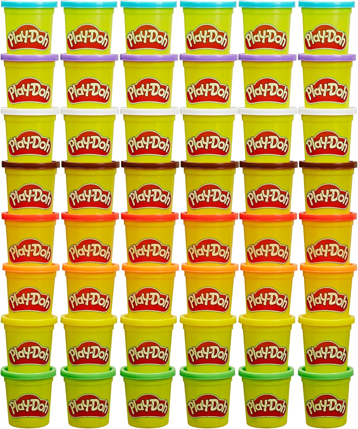 HotPlay-Doh Bulk Pack of 48 Cans, 6 Sets of 8 Modeling Compound Colors, 3oz, Back to School Gifts & Prizes for Students & Classroom, Preschool Toys for Kids, Ages 2+ (Amazon Exclusive)