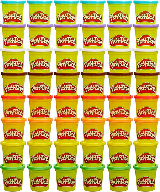 HotPlay-Doh Bulk Pack of 48 Cans, 6 Sets of 8 Modeling Compound Colors, 3oz, Back to School Gifts & Prizes for Students & Classroom, Preschool Toys for Kids, Ages 2+ (Amazon Exclusive)
