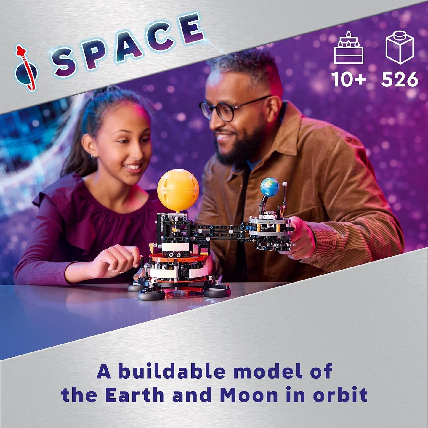 Hot LEGO Technic Planet Earth and Moon in Orbit Building Set, Outer Space Birthday Gift for 10 Year Olds, Solar System Toy for Imaginative, Independent Play, Room Décor for Boys & Girls, 42179