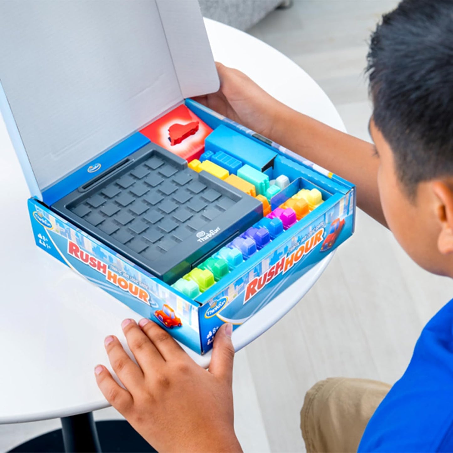 Hot ThinkFun Rush Hour Traffic Jam Logic Game - Engaging STEM Toy for Kids Age 8 and Up - Enhances Reasoning & Planning Skills - MESH Accredited - 20+ Awards - Trusted Worldwide Seller for Over 20 Years