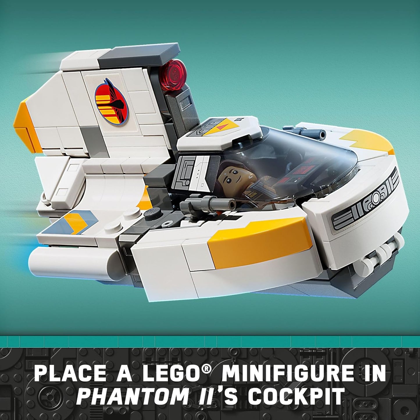 Hot LEGO Star Wars Ahsoka Ghost and Phantom II Spaceship Toy - Star Wars Building Toys Set for Kids, Boys & Girls, Ages 10+ - Gifts for Birthdays - 5 Minifigures - 75357