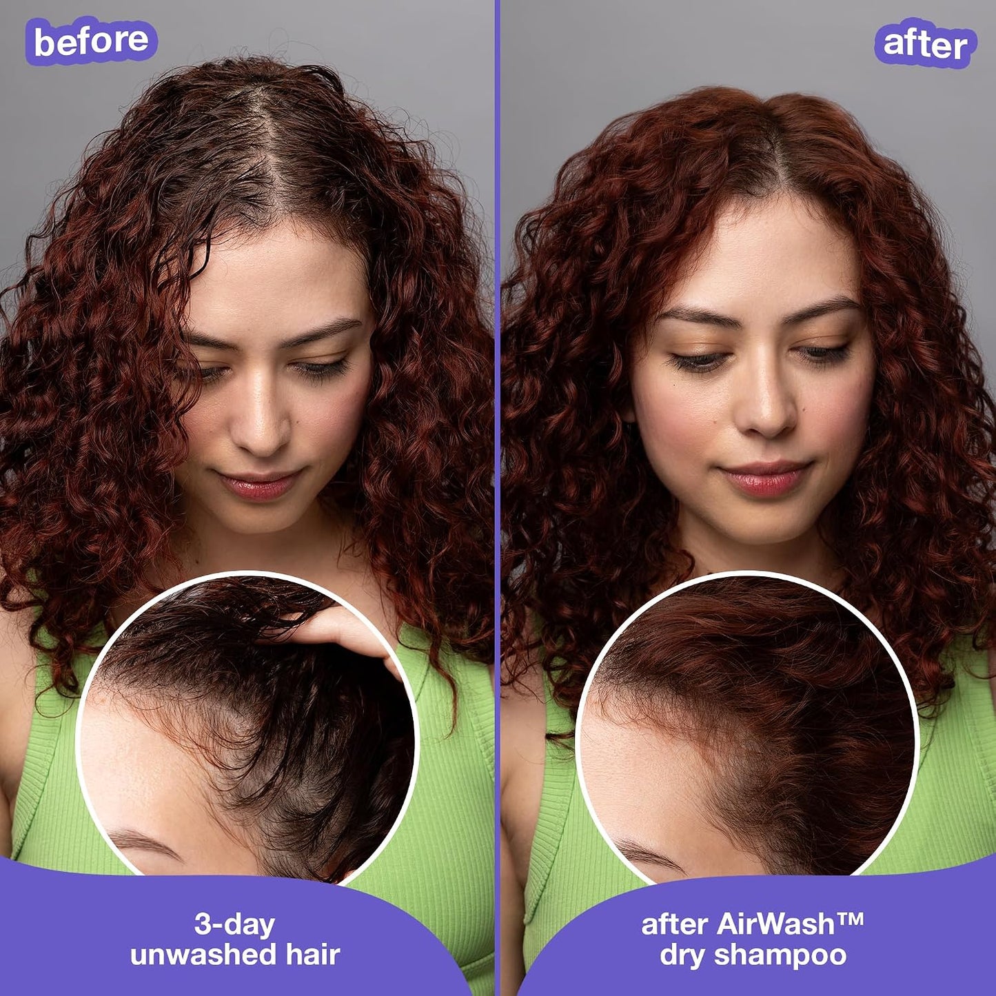 HotK18 AirWash™ Dry Shampoo, Non-Aerosol, Balances Scalp & Controls Excess Oil Production