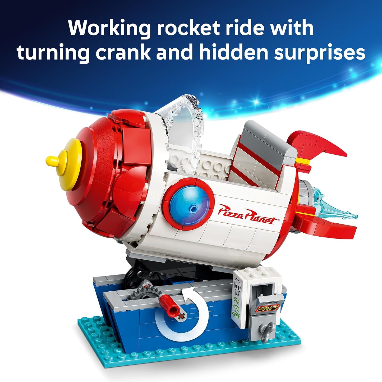 HotLEGO Disney and Pixar Toy Story Alien with Pizza Planet Rocket Ride - Building Toy for Girls & Boys, Ages 9+ - Disney Gift Idea - Kids Bedroom Decor - 43307
