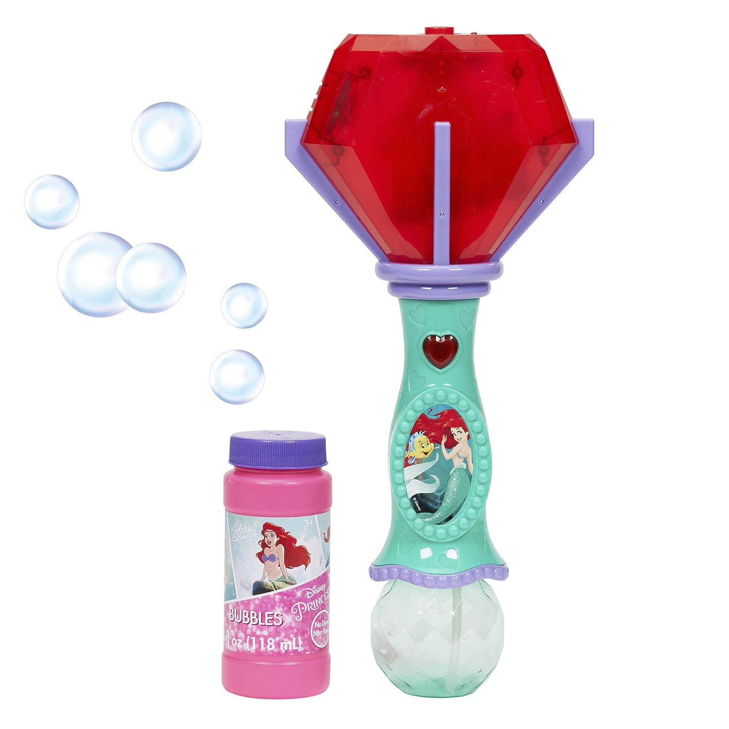 Hot Little Kids Disney Minnie Mouse Light and Sound Musical Bubble Wand, Includes Bubble Solution, Multi (2051)