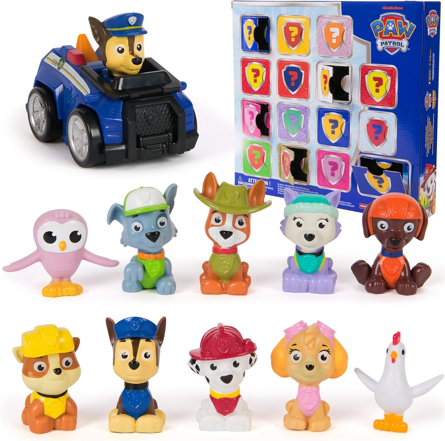 HotPaw Patrol Rewards Box Gift Pack, 8 Mini Figures, 2 Animal Figures, 4 Sticker Sheets & 1 Pup Squad Racer, Kids Toys for Boys & Girls Ages 3 and Up