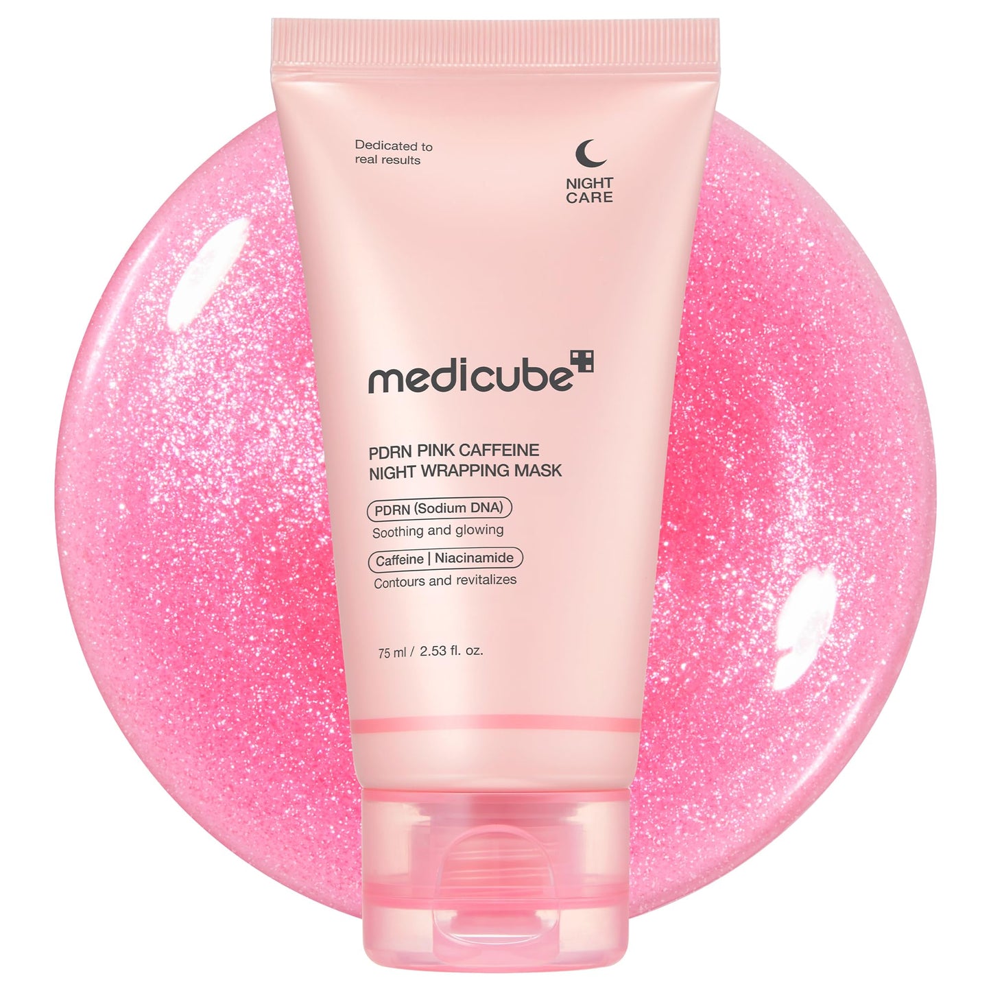 Hotmedicube Wrapping Mask PDRN Caffeine Overnight Peel Off Facial Mask | Firming, Depuffing & Hydration | Caffeine, Collagen For Refined, Glass Skin & Face Contour Support | Korean Skin Care, 2.53 fl.oz