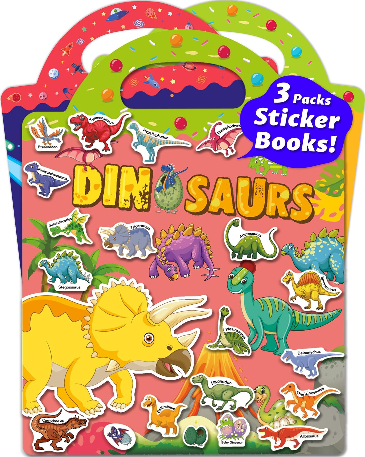 HotWalenced Reusable Sticker Book for Toddlers, Stickers for Kids, Toddler Sticker Book, Toddler Craft Activities, Toddler Travel Toys Boy Girl Birthday Gifts