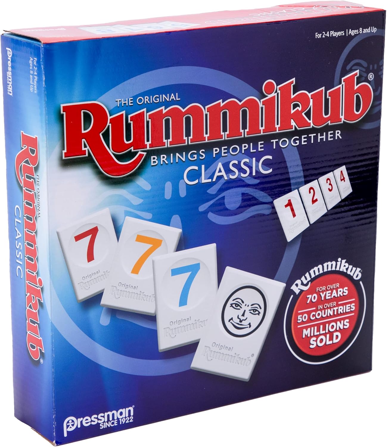 HotPressman Rummikub - The Original Rummy Tile Game | Exciting Family Game of Strategy and Luck | Promotes STEM Skills | For Kids, Teens, Adults | 2-4 Players, Ages 8+