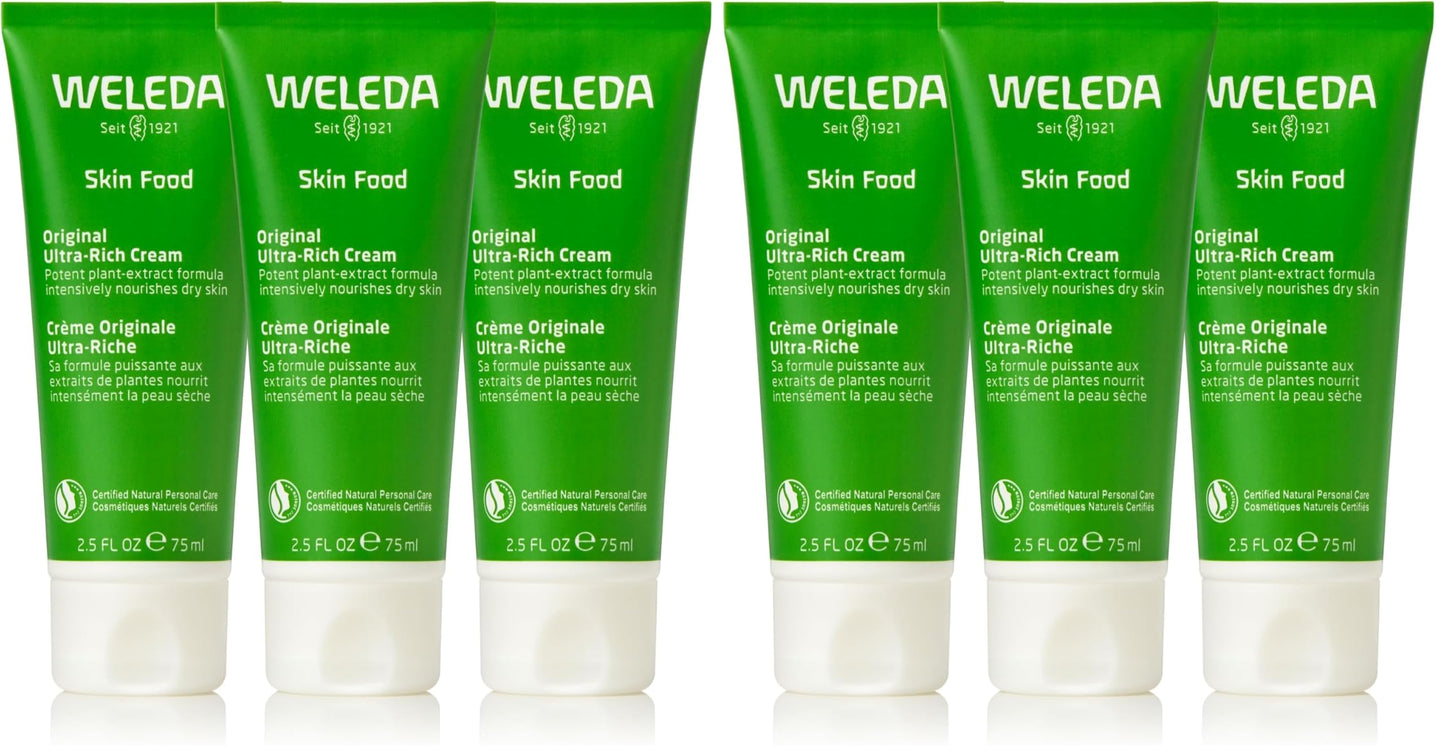 HotWeleda Skin Food Original Ultra-Rich Body Cream 2.5 Fluid Ounce, Plant Rich Hydrating Moisturizer with Pansy, Chamomile and Calendula