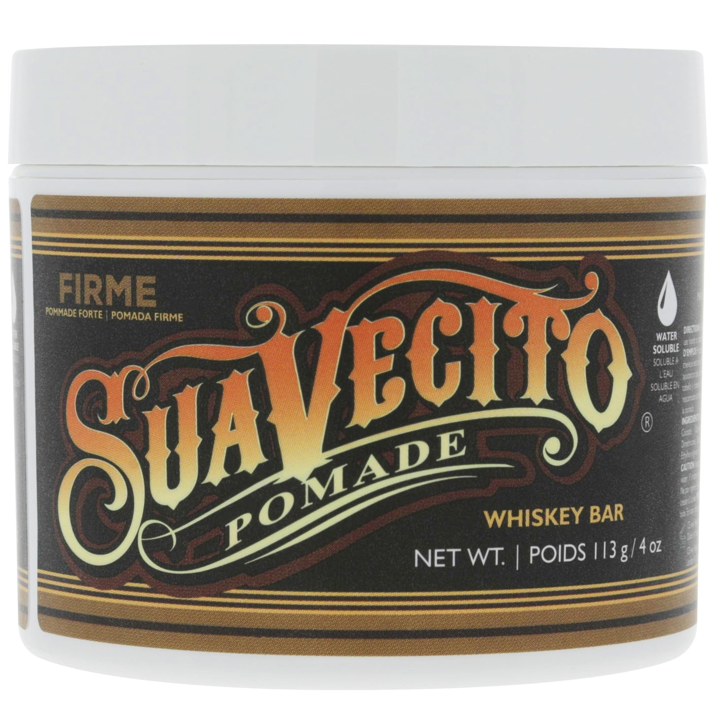 HotSuavecito Pomade Firme (Strong) Hold 4 oz, 1 Pack - Pomade For Men - Medium Shine Water Based Wax Like Flake Free Hair Gel - Easy To Wash Out - All Day Hold For All Hair Styles