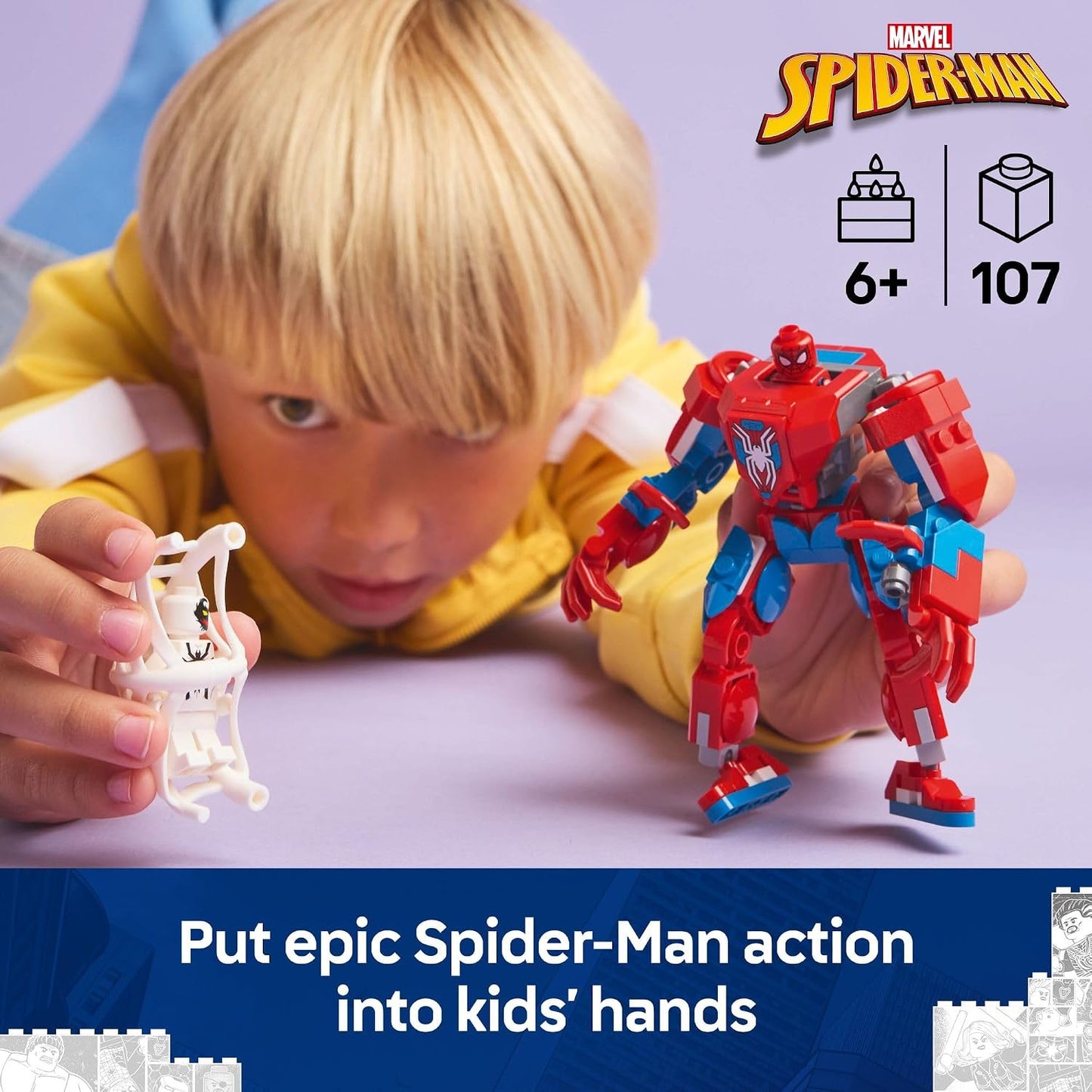 Hot LEGO Marvel Spider-Man Mech vs. Anti-Venom Building Toy Set - Spider-Man Toy for Kids, Boys and Girls, Ages 6+ - Buildable Action Figure - Superhero Gift for Birthday - 76308