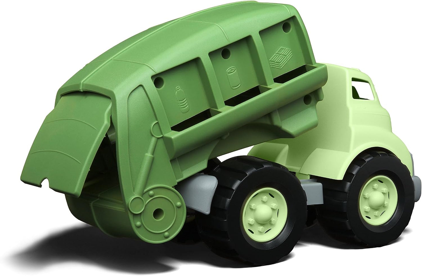 Hot Green Toys Recycling Truck in Green Color - BPA and Phthalates Free Garbage Truck for Improving Gross Motor, Fine Motor Skills. Kids Play Vehicles