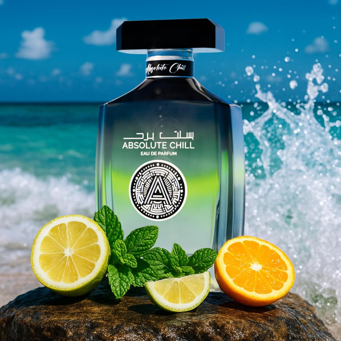 Hot Atralia Absolute Chill 100ml EDP – Citrus Mint Perfume for Men & Women | Green Lemon, Mint, Orange, Blackcurrant | Summer Fresh Long-Lasting Fragrance