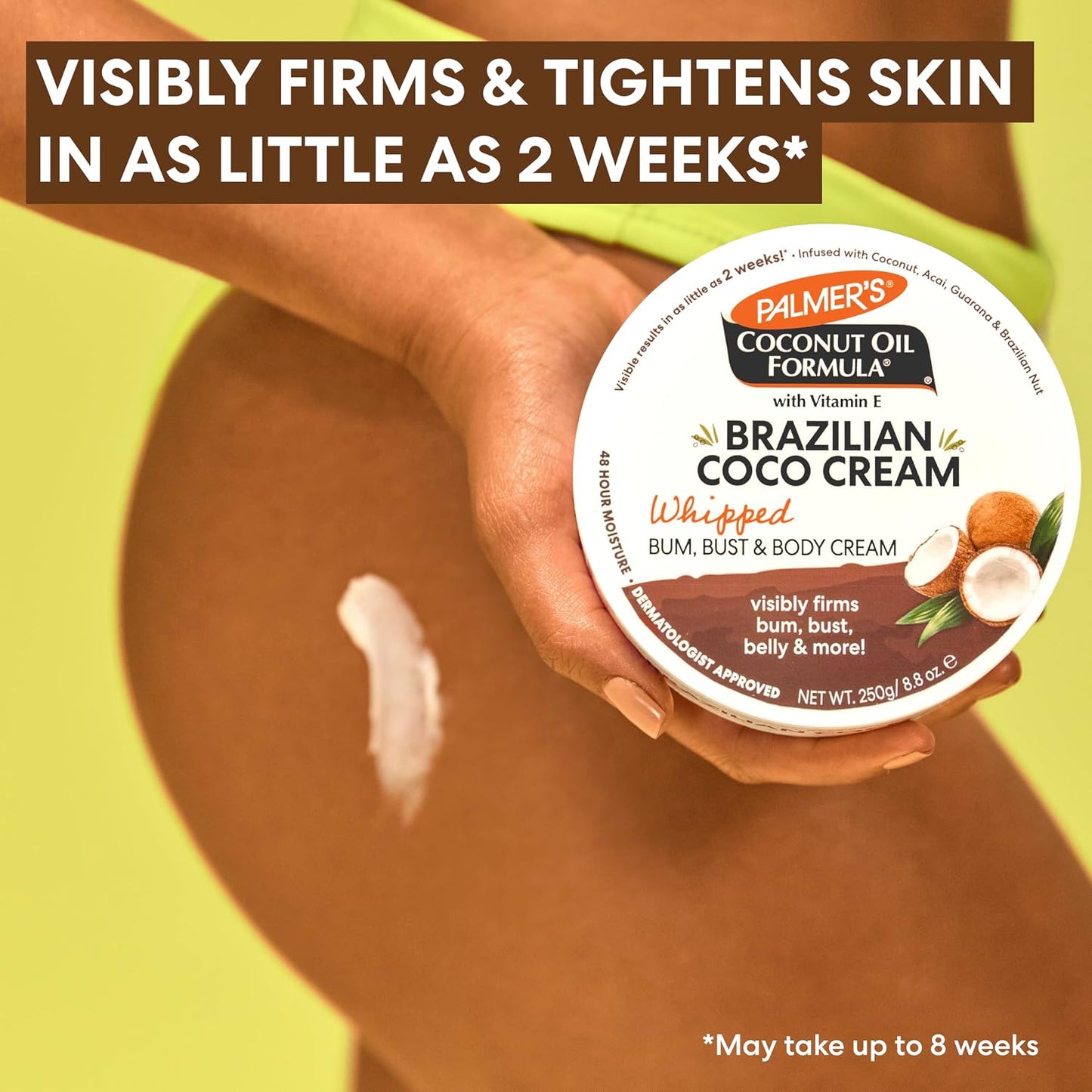 HotPalmer's Firming Body Cream, Brazilian Coco Coconut Oil Formula (8.8 Fl Oz)