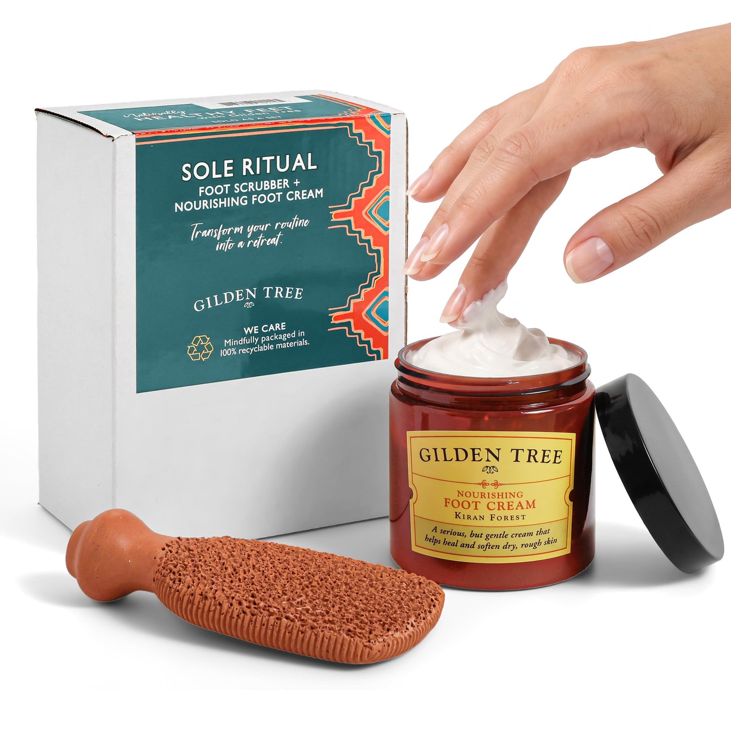 HotPumice Stone for Feet Lasts 5+ Years Foot Exfoliator Scrubber Callus Remover Made of Natural Terra-Cotta
