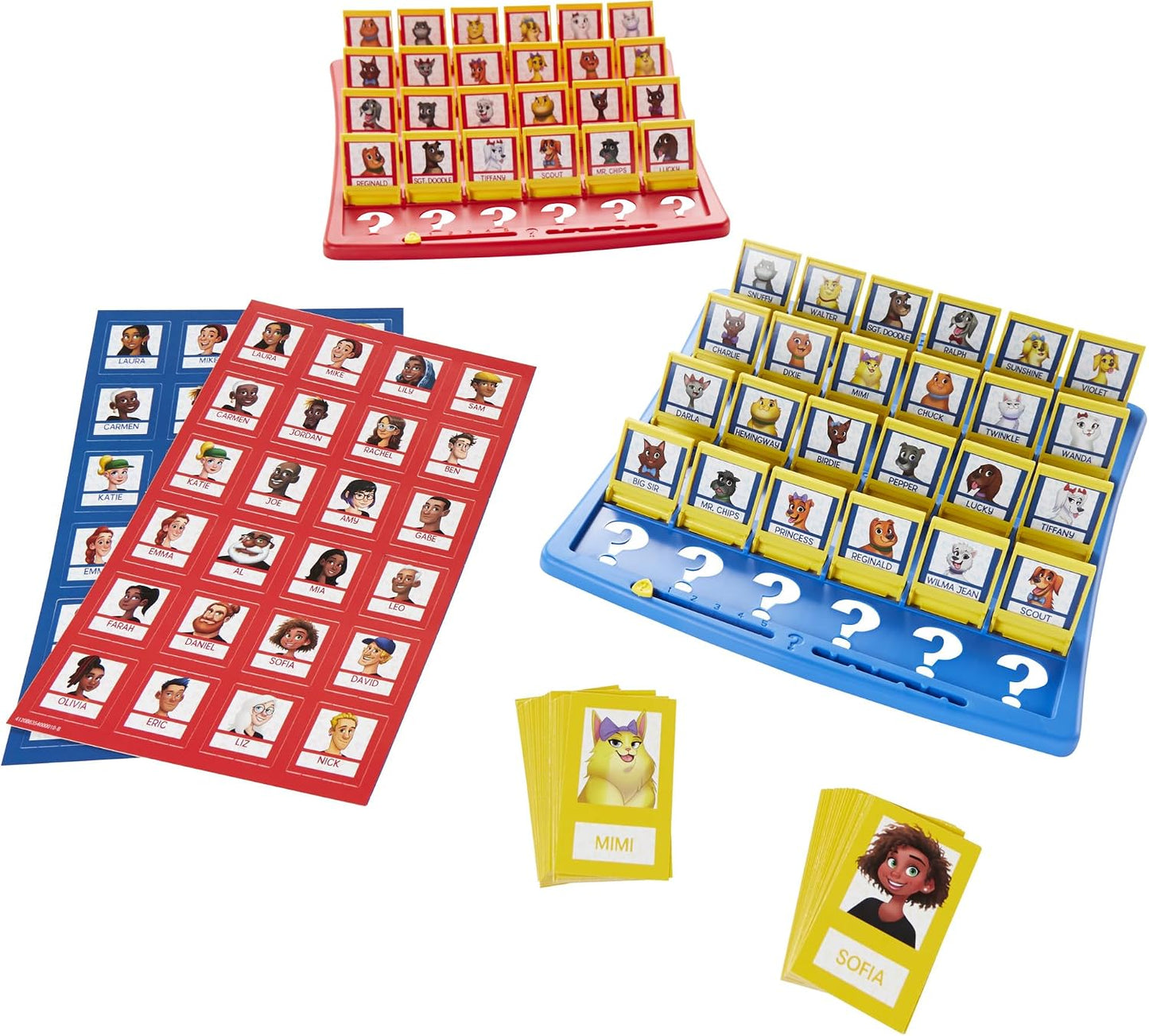 HotHasbro Gaming Guess Who? Plus Board Game with People & Pet Cards
