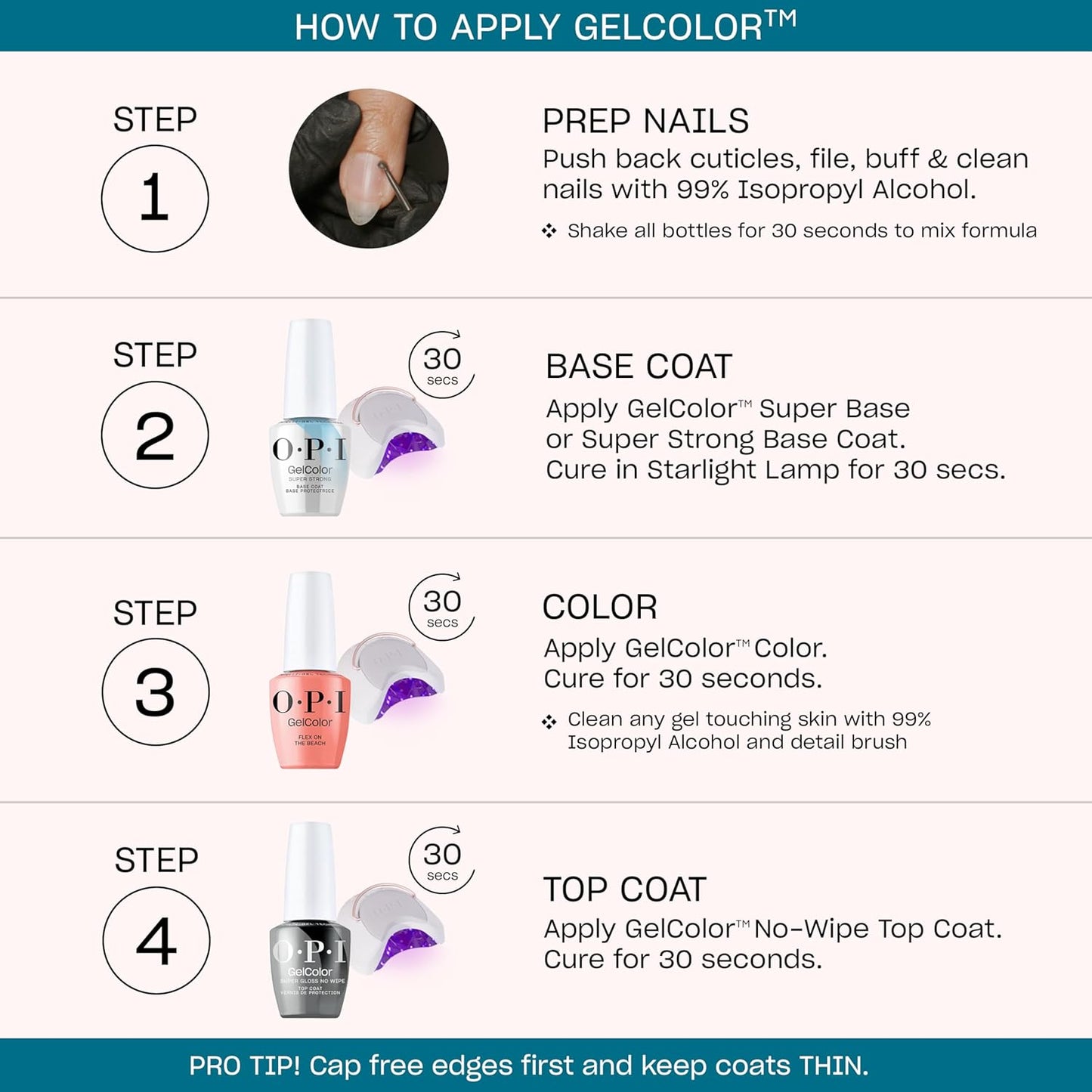 HotOPI GelColor LED Cure Gel Nail Polish | Nude & Brown Shades | Salon-Quality Shine, Long-Lasting Wear | Easily Soak Off Removal | Vegan & HEMA Free | 0.5 Fl Oz