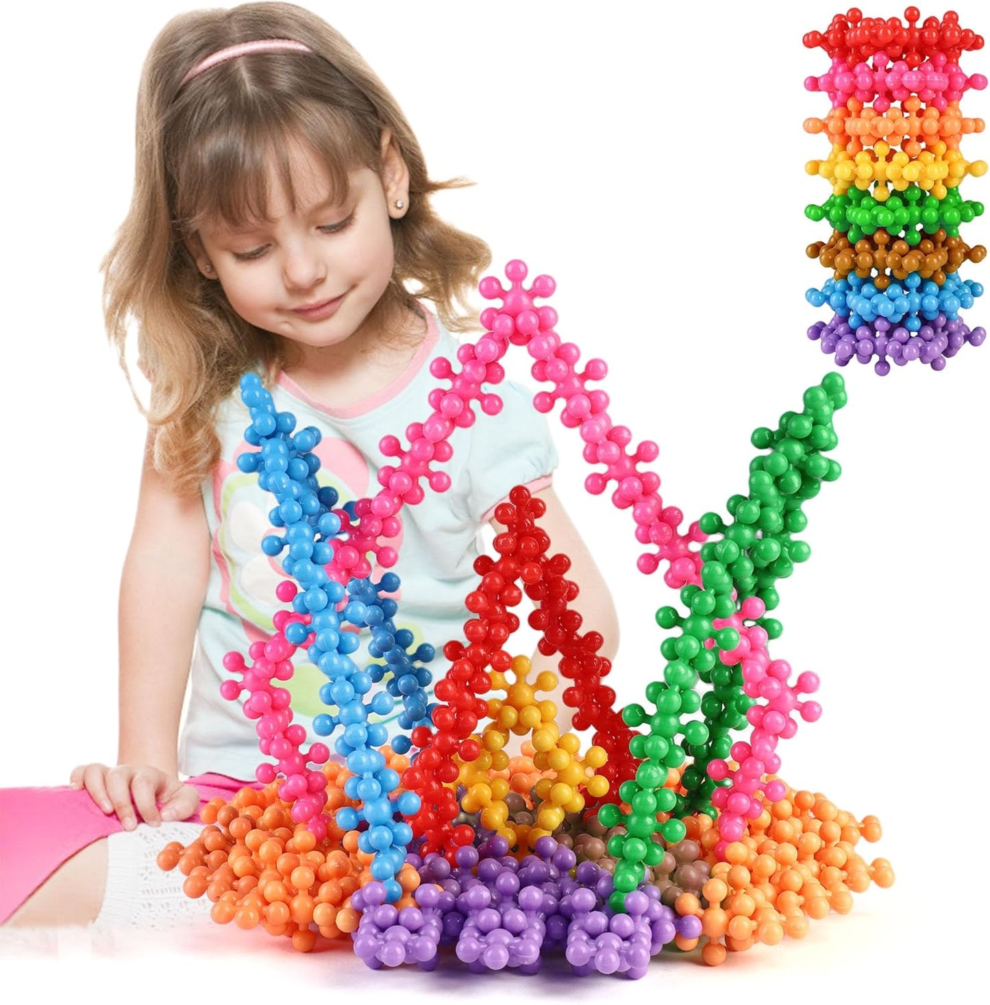 Hot TOMYOU 200 Pieces Building Blocks Kids STEM Toys Educational Discs Sets Interlocking Solid Plastic for Preschool Boys and Girls Aged 3+, Safe Material Creativity