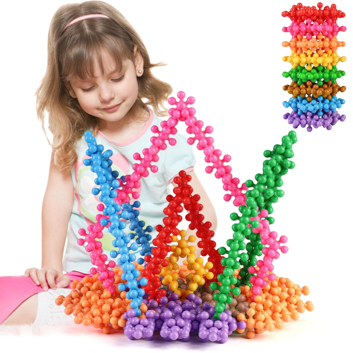 Hot TOMYOU 200 Pieces Building Blocks Kids STEM Toys Educational Discs Sets Interlocking Solid Plastic for Preschool Boys and Girls Aged 3+, Safe Material Creativity