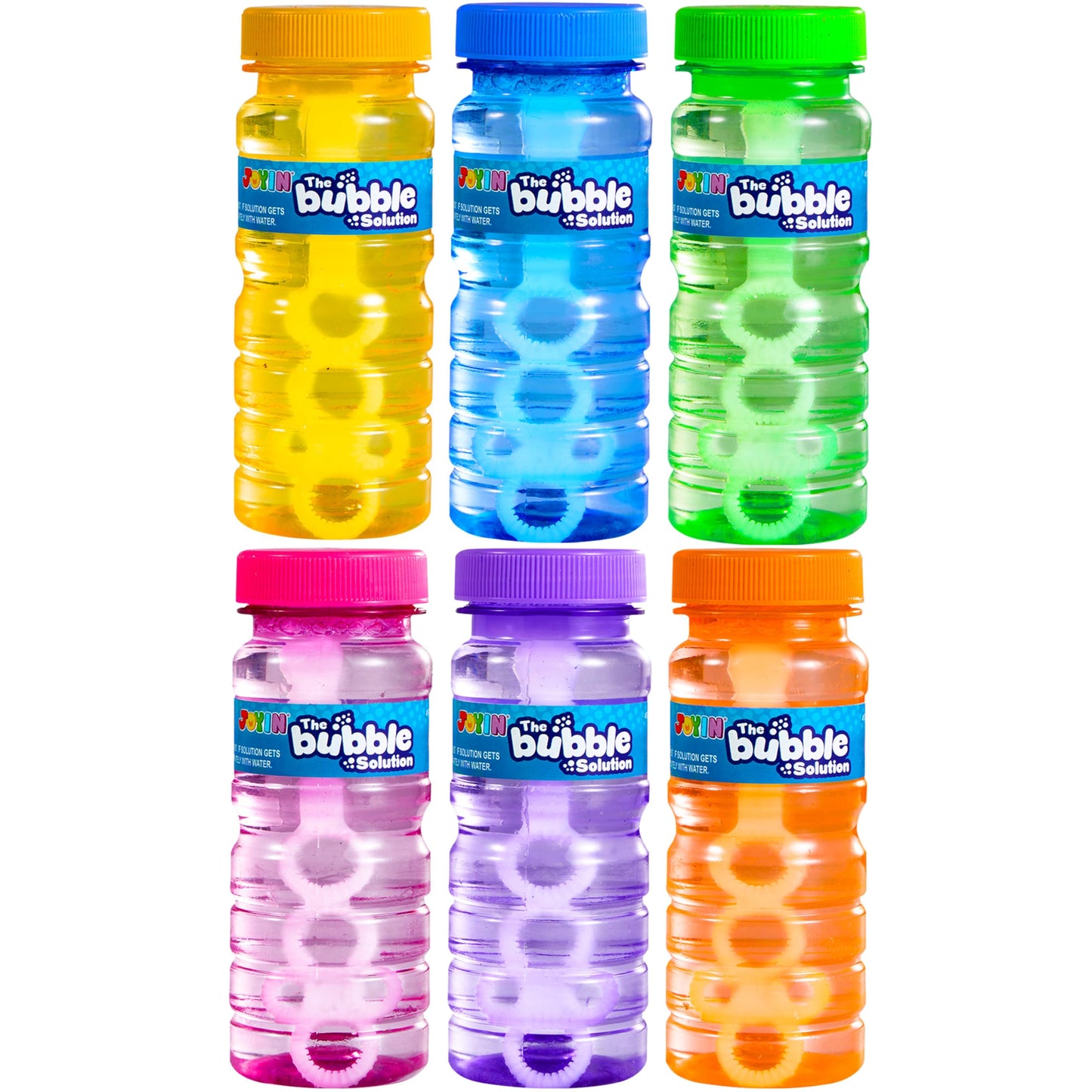 Hot JOYIN Bubble Bottles 6 PCS (4oz Solution), Bubbles for Toddlers, Blow Bubbles Solution Wand Bulk for Party Favors for Kids, Toddler Summer Outdoor Toys Gift for Kids (6)