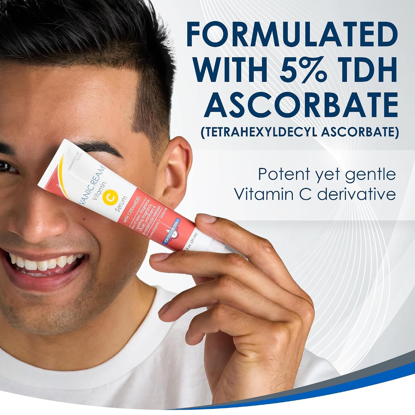 HotVanicream Vitamin C Serum, 1.2 Fl Oz, Formulated without Common Irritants for Sensitive Skin, Milky and Lightweight, Boosts Glow, Dermatologist-Tested