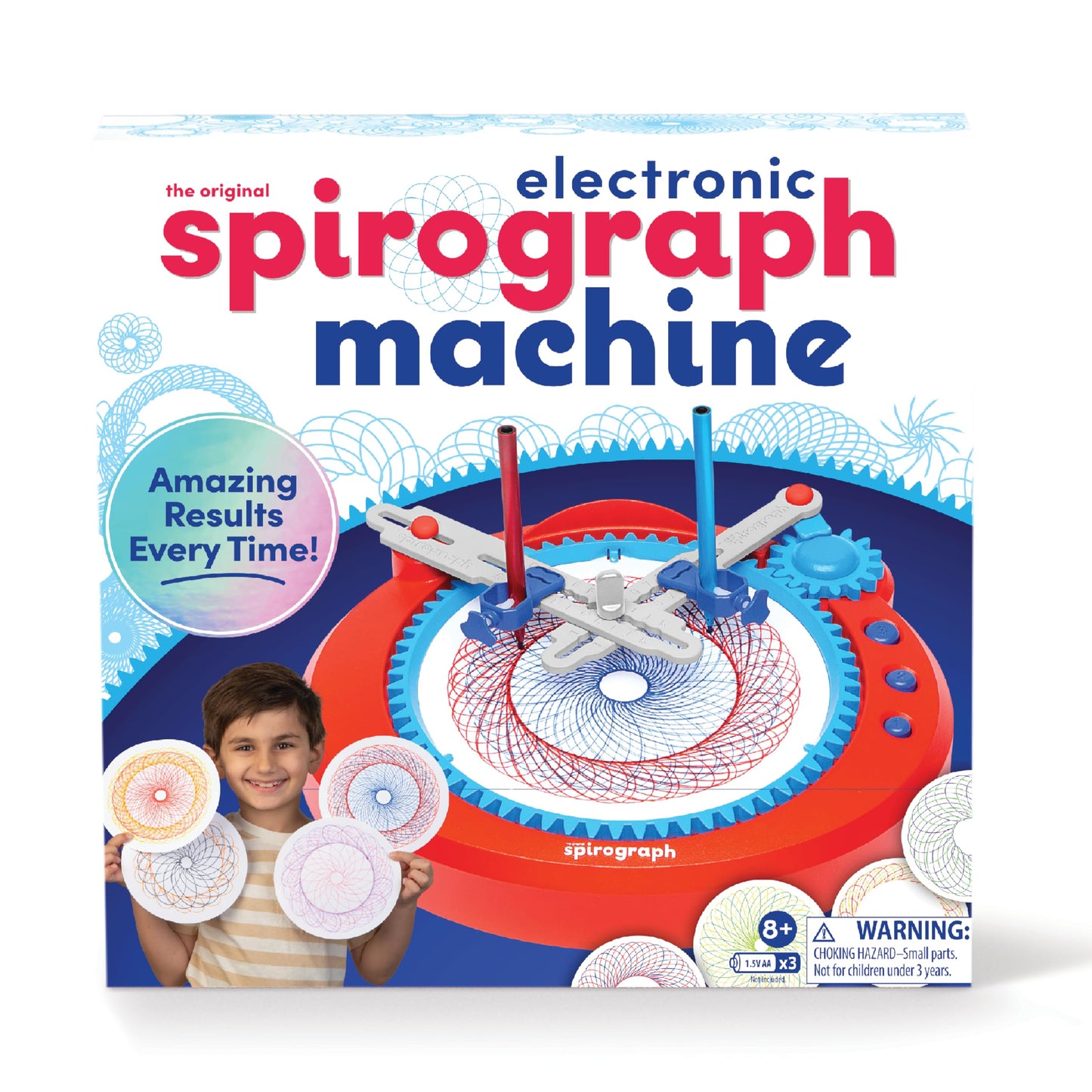 HotSpirograph Jr. — Jumbo Sized Gears Classic Retro Toy For Spiral Drawing Art Design Toy Kit for Smaller Hands — For Kids Ages 3 and Up