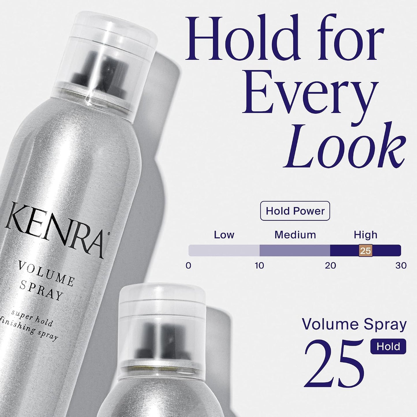 HotKenra Professional Volume Spray 25 | Super Hold Finishing & Styling Hairspray | Flake-free & Fast-drying | Wind & Humidity Resistance | All Hair Types