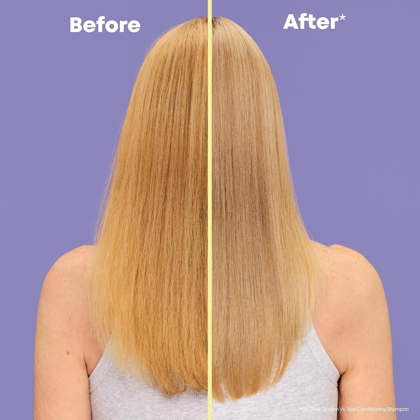 HotMatrix So Silver Purple Shampoo - Neutralizes Yellow Tones, Color Depositing, Brightening & Toning, For Color Treated, Blonde, Grey, White and Platinum Hair, Vegan