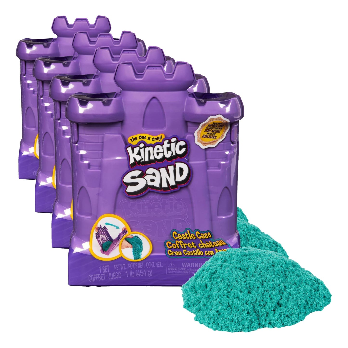 Hot Kinetic Sand 2lb Pink, Moldable Play Sand Sensory Toys, Ages 3+ | Squish, Mold, Shape & Flow Play Sand, Resealable Bag for Easy Storage, Creative Open-Ended Play, Birthday Gifts for Kids