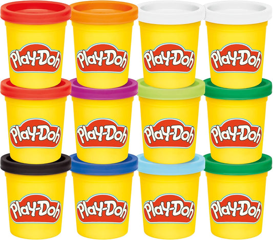 HotPlay-Doh Jewel Colors Bulk 12-Pack of 4-Ounce Cans, Holiday Stocking Stuffers, Prizes & Party Favors, Kids Arts & Crafts, Preschool Toys, Ages 2+ (Amazon Exclusive), 1 Kg