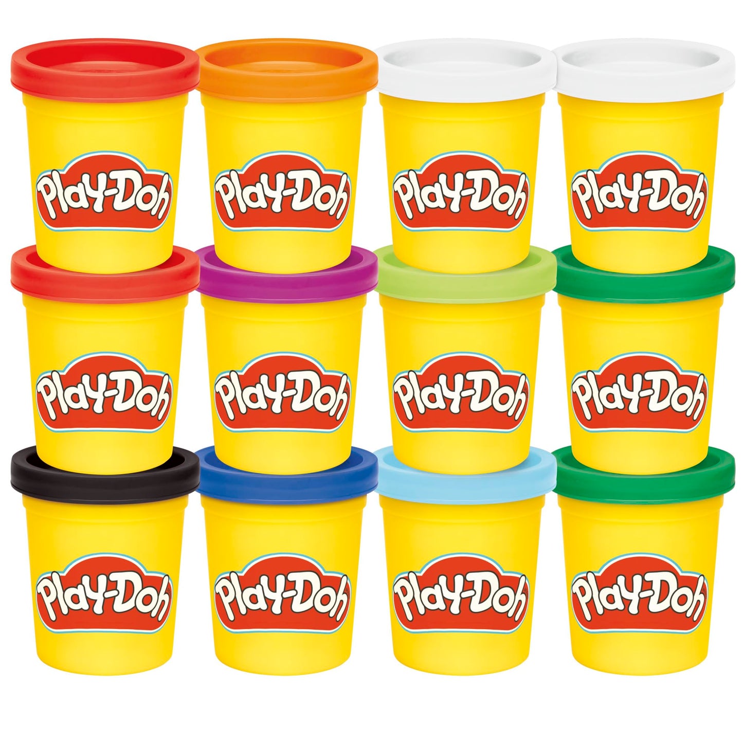 HotPlay-Doh Pastel Colors Bulk 12-Pack of 4-Ounce Cans, Party Favors, Kids Arts & Crafts, Back to School Gifts & Prizes, Preschool Toys, Ages 2+ (Amazon Exclusive)