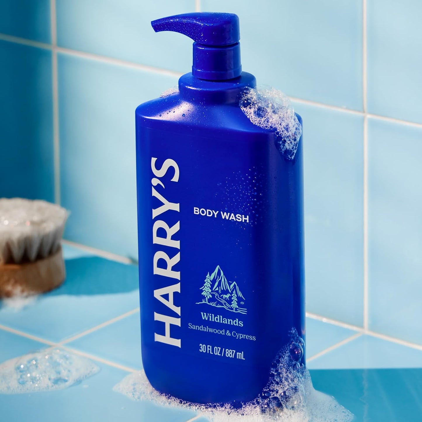 HotHarry's Men's Body Wash - Wildlands - 30 fl oz - Shower Gel for Men - No Parabens, Sulfates, or Dyes
