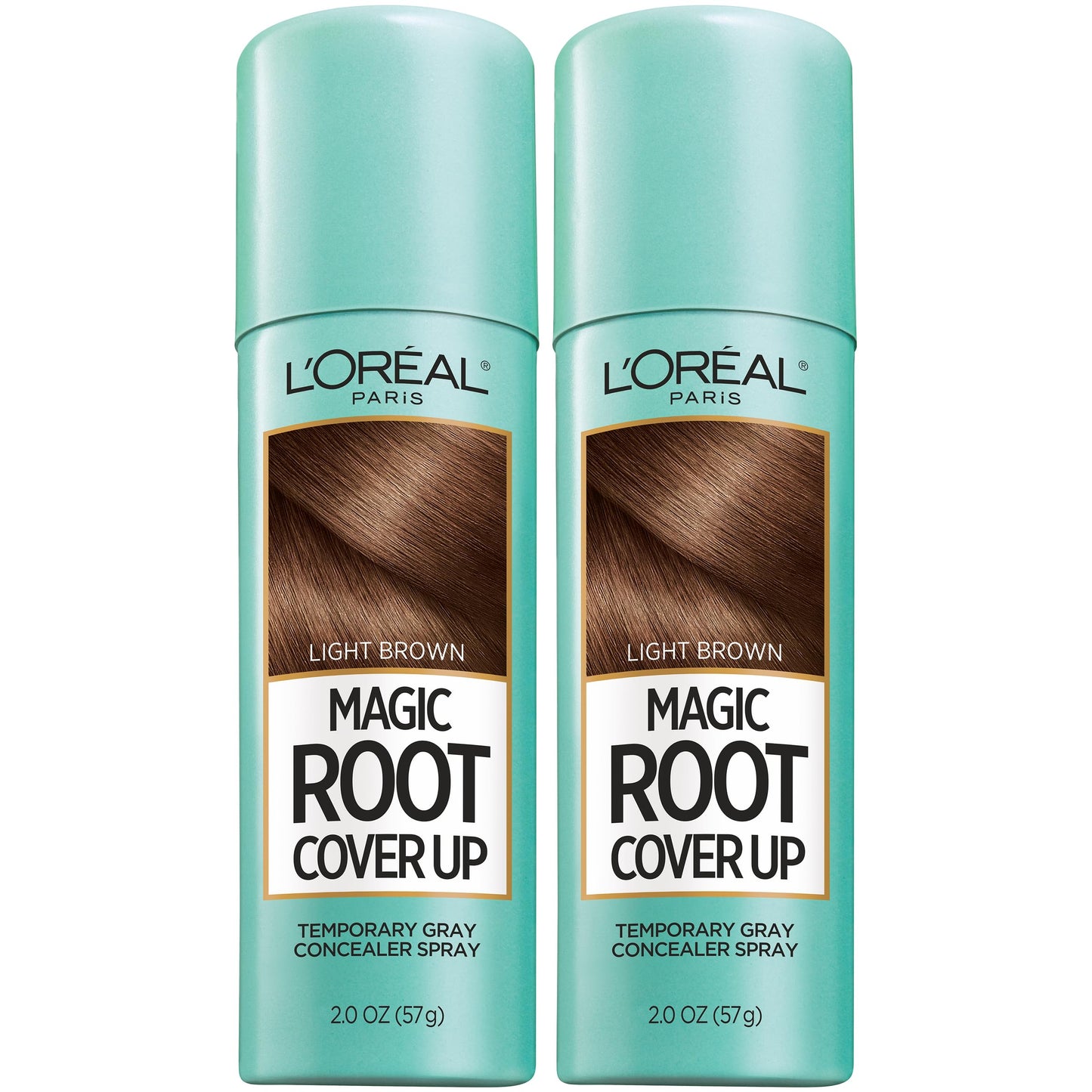 HotL'Oreal Paris Magic Root Cover Up Gray Hair Spray, 100% Gray Hair Coverage with Buildable, Lightweight, Transfer-Resistant, and Temporary Formula, Ammonia-Free, Dark Brown, 2 oz (2 Count)