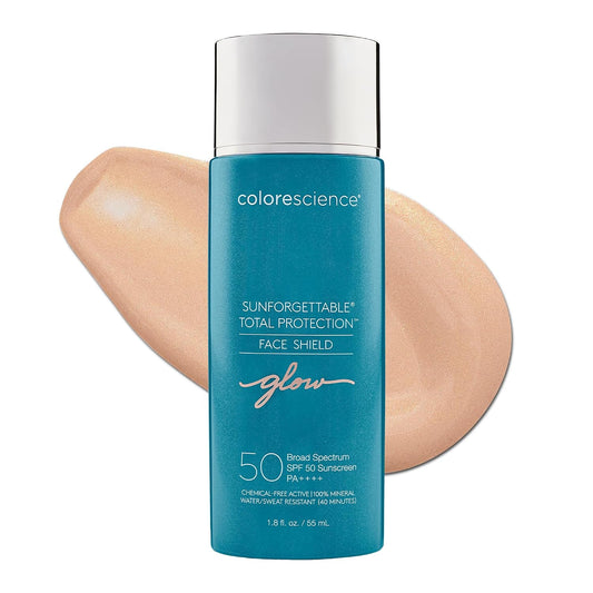 HotColorescience Sunforgettable Total Protection Face Shield Glow or Bronze SPF 50, Glow, 1.8 Fl Oz