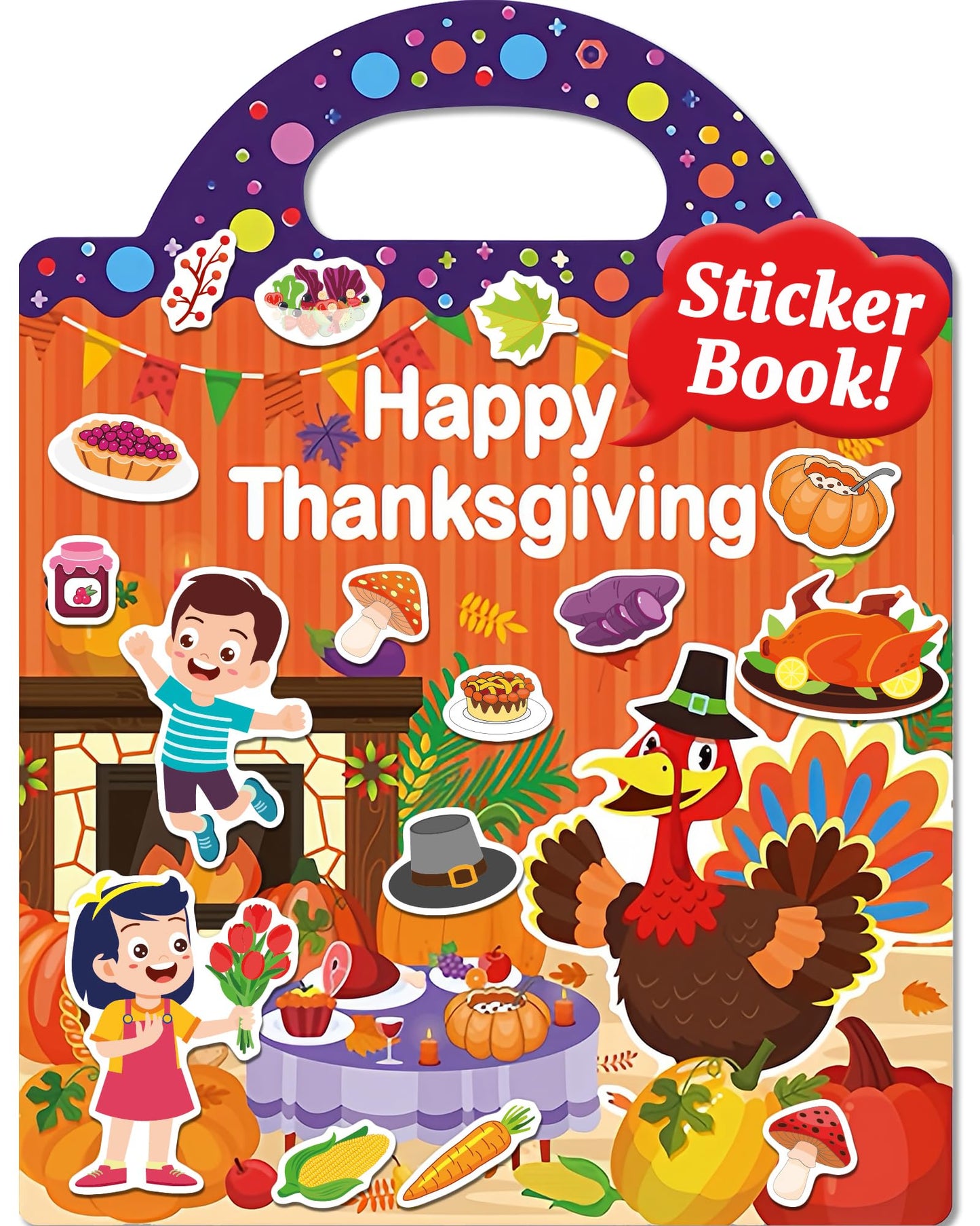 HotWalenced Reusable Sticker Book for Toddlers, Travel Stickers for Kids, Toddler Craft Activities Toys, Birthday Gifts for Boys & Girls
