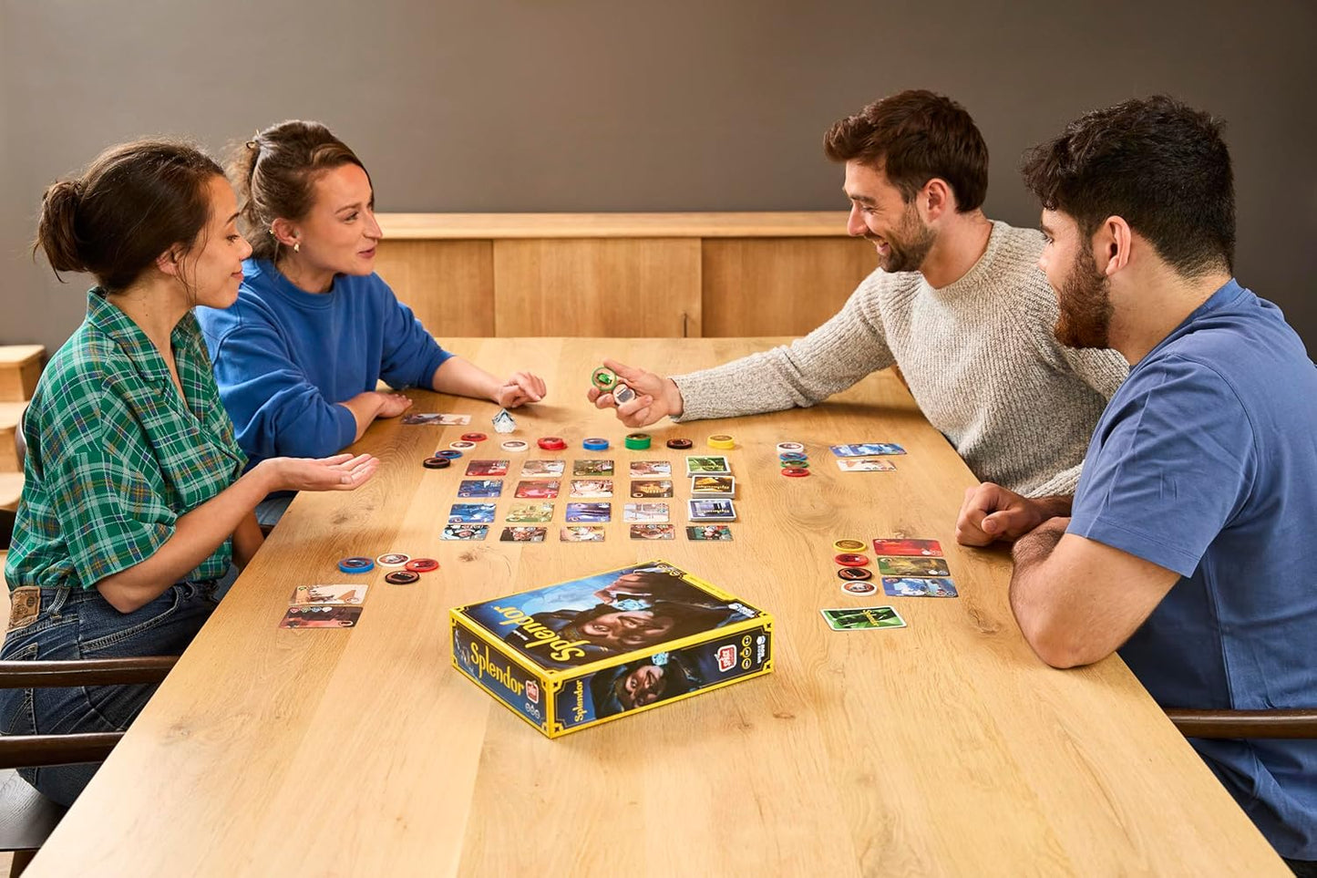 HotAsmodee Splendor Board Game - Gem Trading & Engine-Building Strategy for Adults & Families, Adult Board Games, Family Fun for Adults, 2-4 Players Ages 10+, 30 Minute Playtime