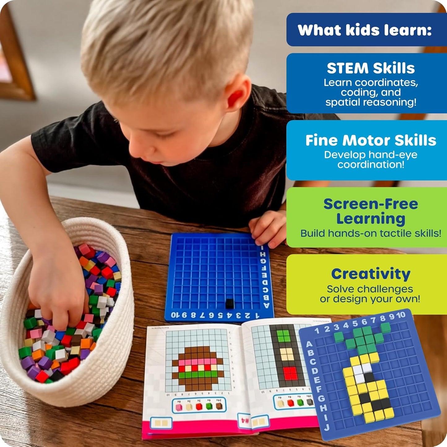 HotLearning Resources STEM Explorers Pixel Art Challenge