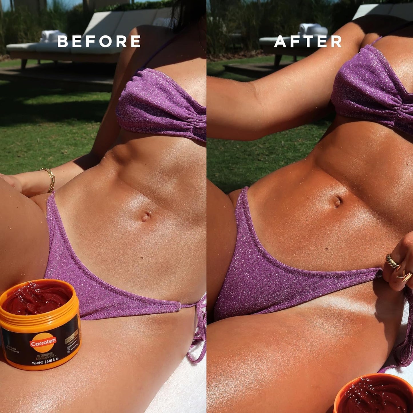 HotCarroten Intensive Tanning Gel | Browning Tan Accelerator | Non-Greasy, Water-Resistant with Carrot and Coconut Oil | Vitamin A & E For Moisture & Hydration | Made in Greece | 5 Fl Oz