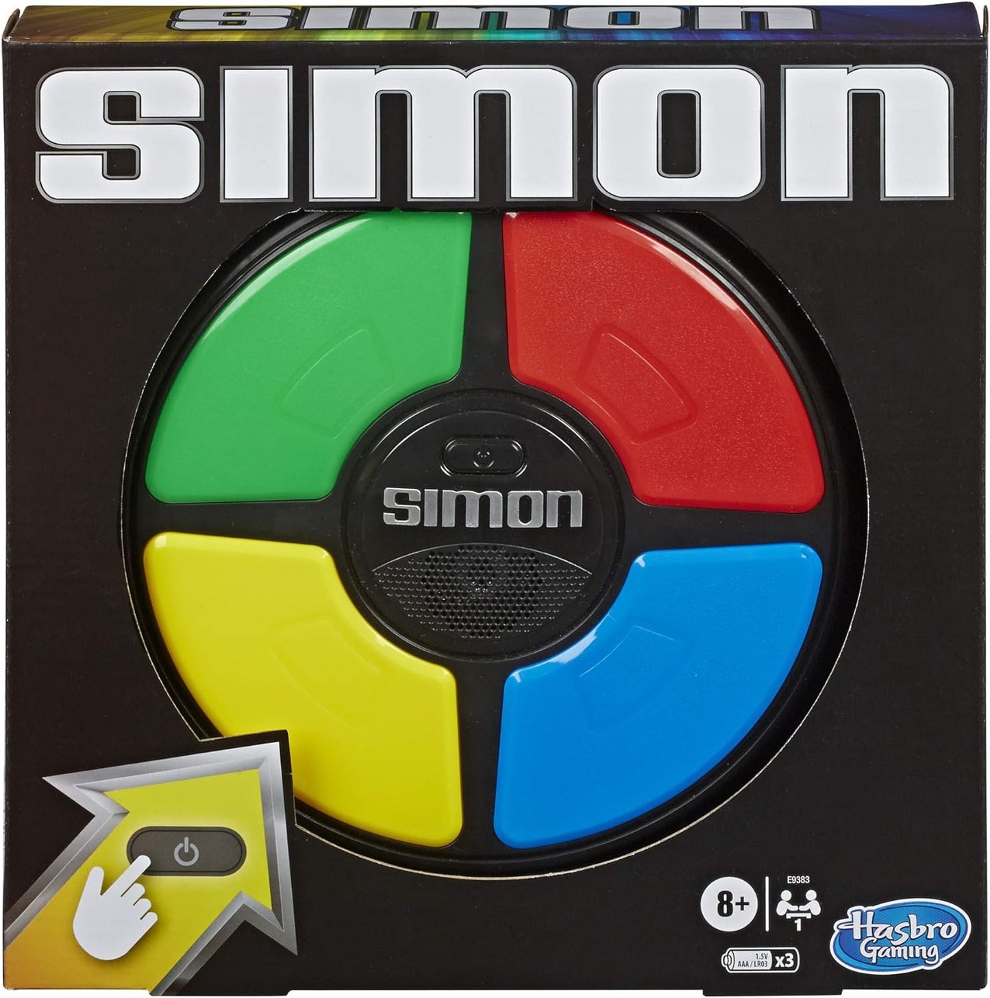 HotHasbro Gaming Simon Handheld Electronic Memory Game With Lights and Sounds for Kids Ages 8 and Up