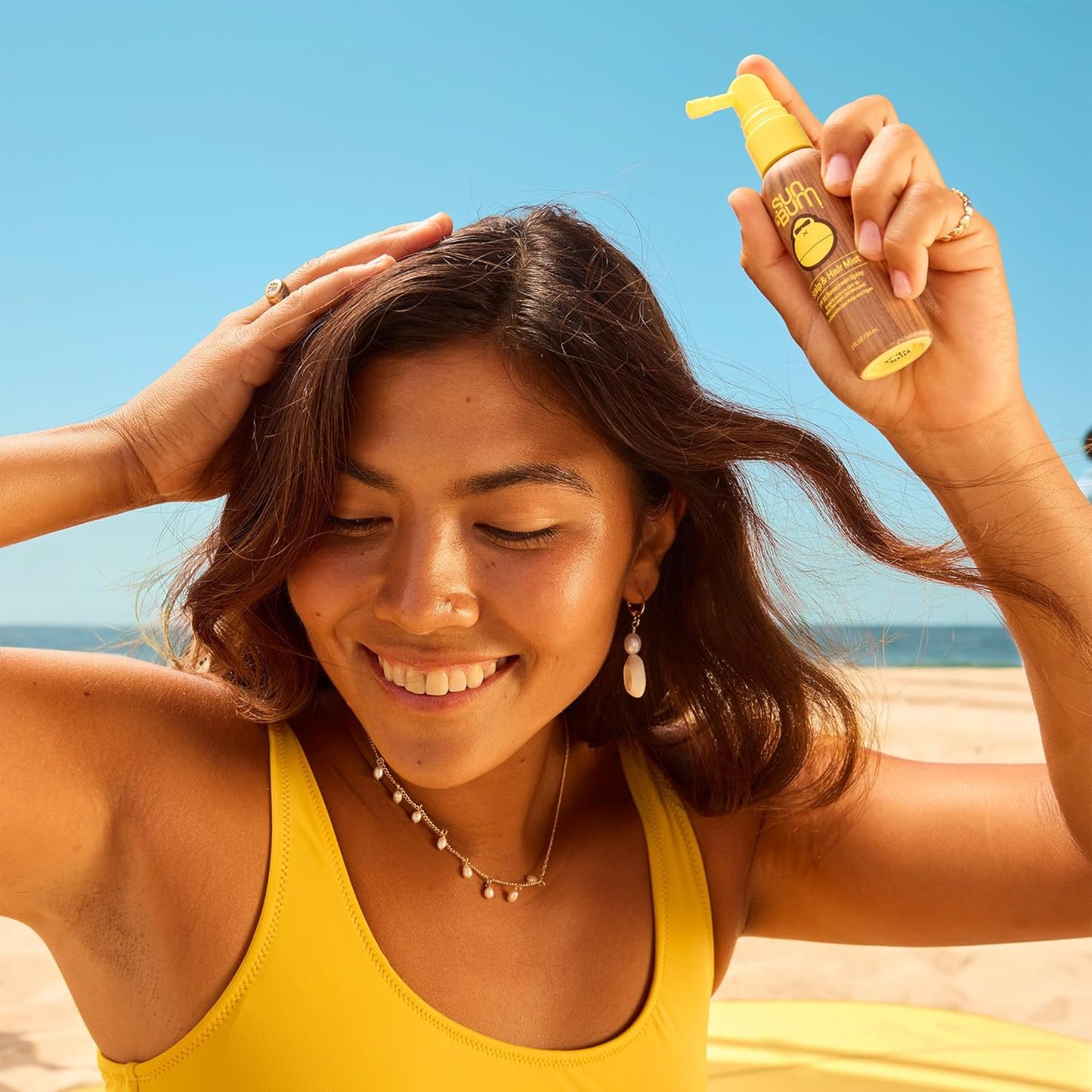 HotSun Bum Original SPF 30 Sunscreen Scalp and Hair Mist - Hawaii Act 104 Compliant (Octinoxate & Oxybenzone) - Vegan - Broad Spectrum UVA/UVB Sunscreen Spray with Vitamin E - 2 oz
