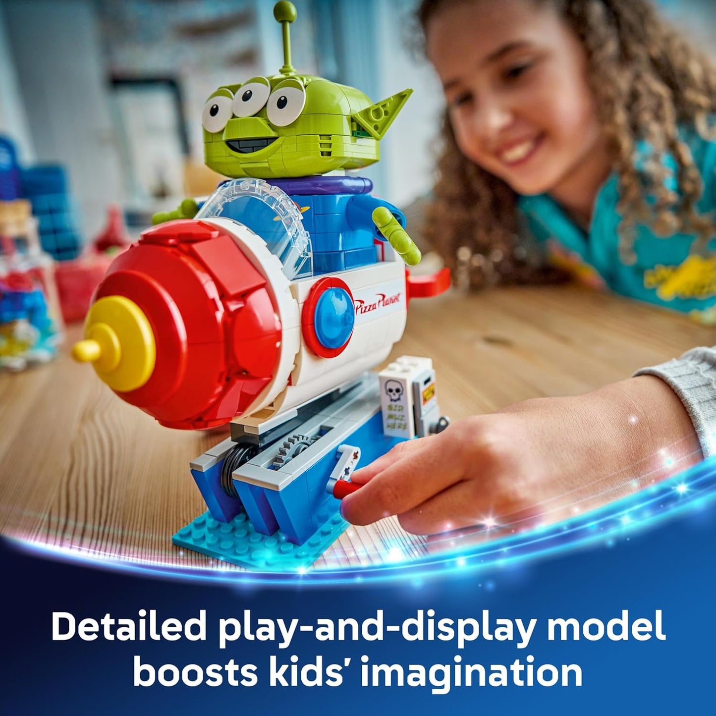 HotLEGO Disney and Pixar Toy Story Alien with Pizza Planet Rocket Ride - Building Toy for Girls & Boys, Ages 9+ - Disney Gift Idea - Kids Bedroom Decor - 43307