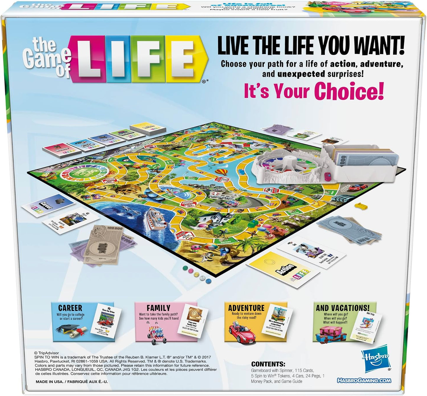 Hot Hasbro Gaming The Game of Life Board Game, Family Games for Kids Ages 8+, Includes 31 Careers, Family Board Games for 2-4 Players, (Amazon Exclusive)