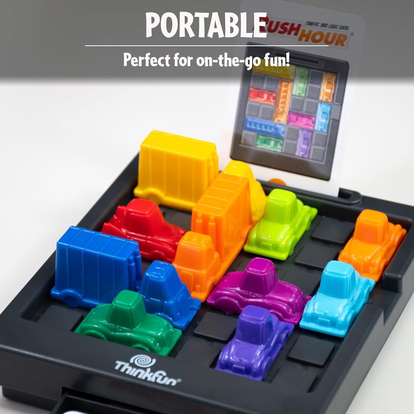 Hot ThinkFun Rush Hour Traffic Jam Logic Game - Engaging STEM Toy for Kids Age 8 and Up - Enhances Reasoning & Planning Skills - MESH Accredited - 20+ Awards - Trusted Worldwide Seller for Over 20 Years